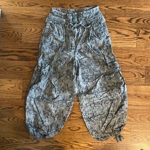 Free people wide leg crop pants